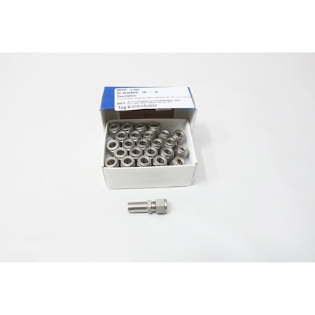 Swagelok OD 3/8IN 1/2IN STAINLESS TUBE PIPE ADAPTER SS-600-R-8